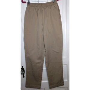 Pembrook Pullon Elastic Waist Tan Dress Pants Women's M NWT (1111)